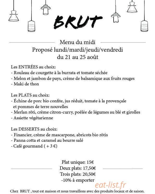 Brut — carte page 1