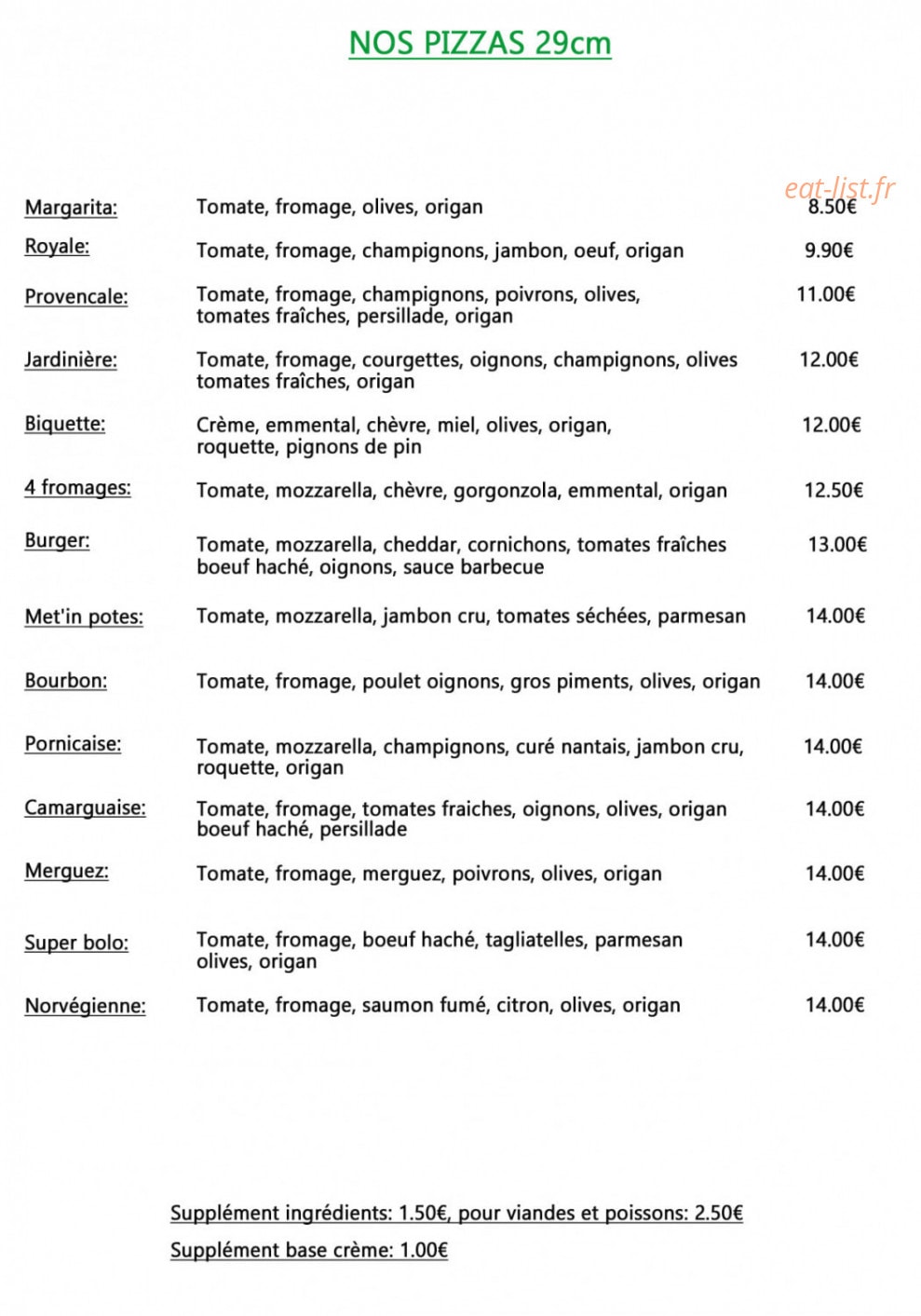 Au Mets'In Potes — carte page 4