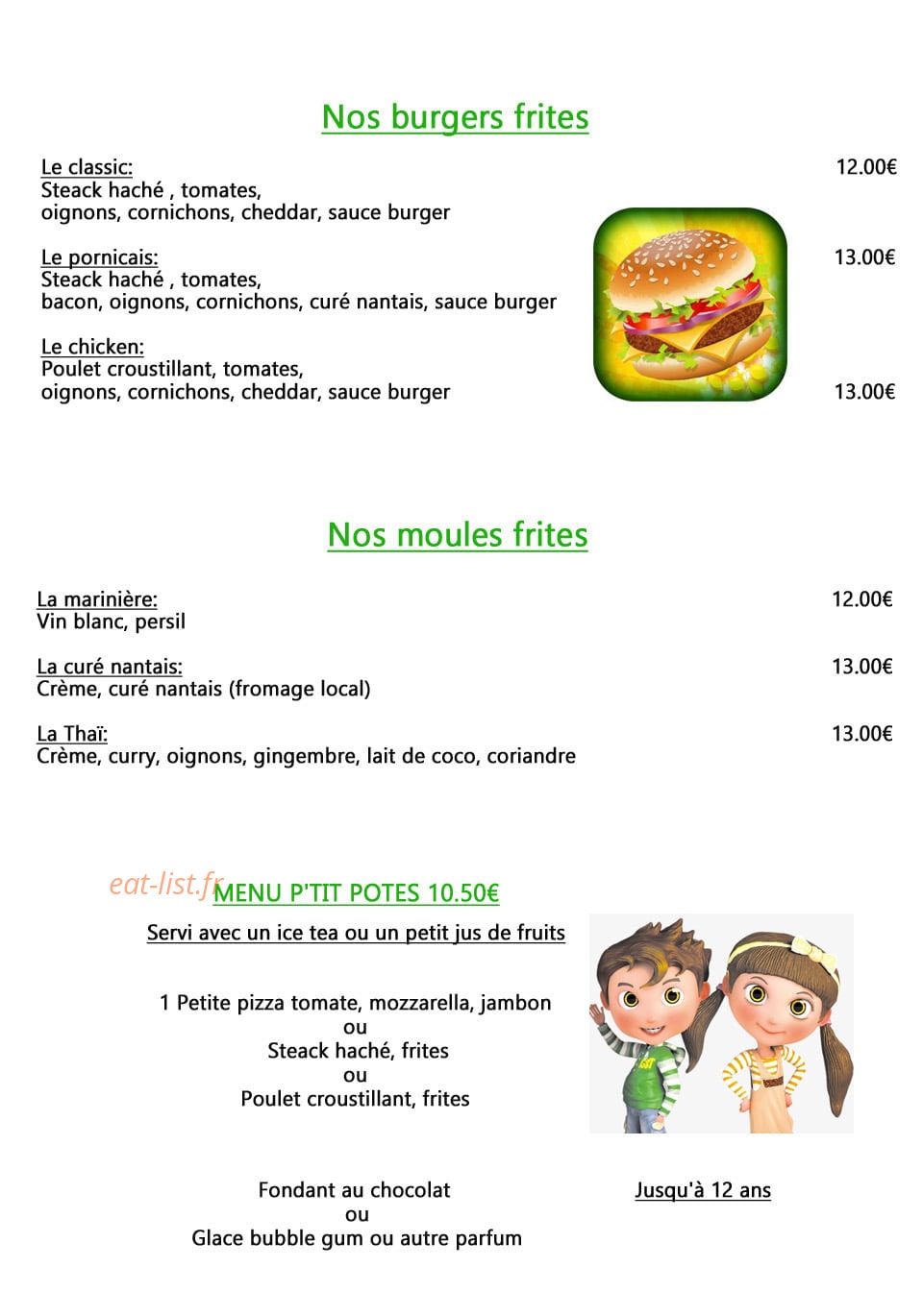 Au Mets'In Potes — carte page 3