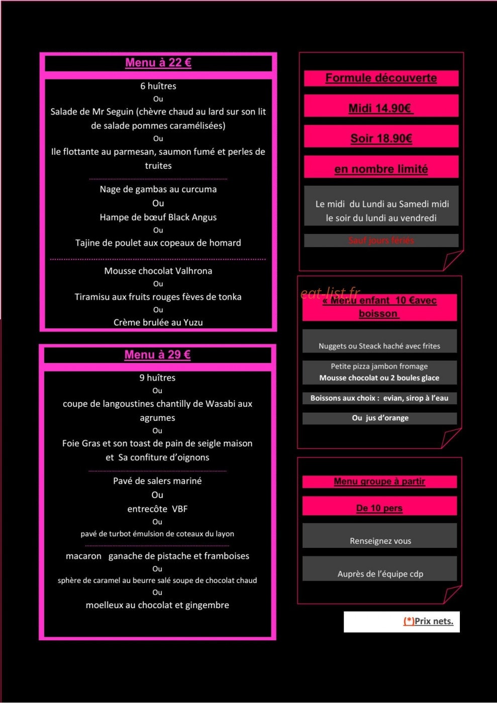Cafe du port — carte page 4