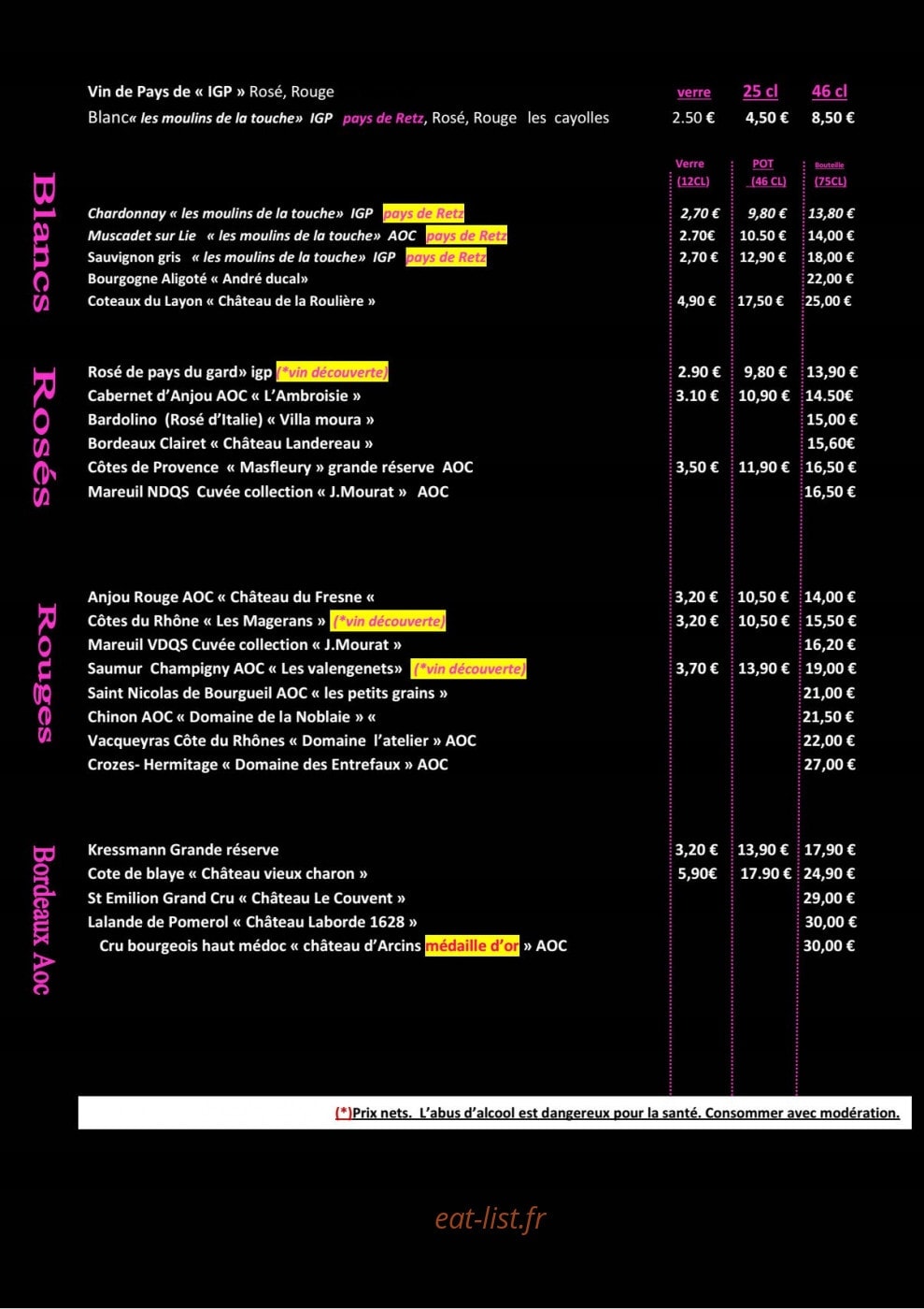 Cafe du port — carte page 6