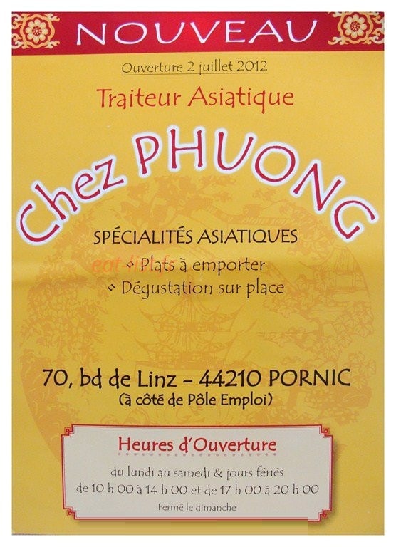 Chez Phuong — carte page 1