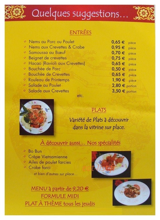 Chez Phuong — carte page 2