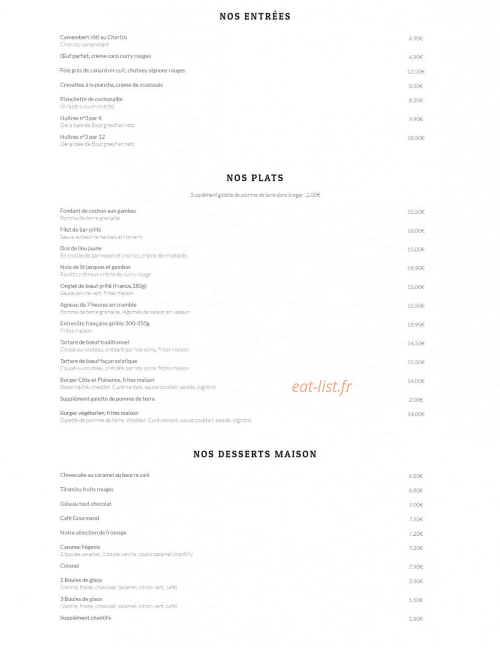 Côte et Plaisance — carte page 1