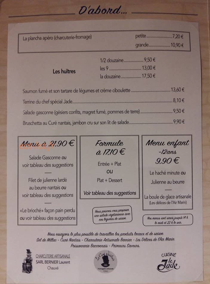 Le Jade — carte page 1