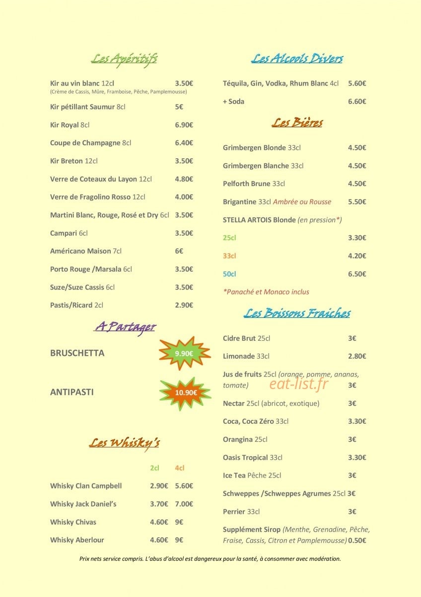 Le Jardin à l'italienne — carte page 2