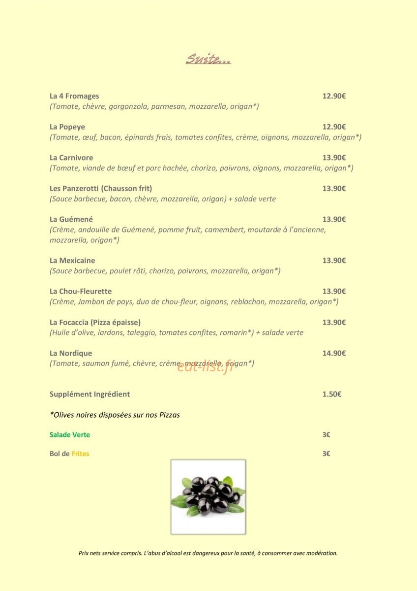 Le Jardin à l'italienne — carte page 5