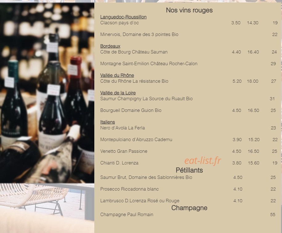 Le Patio du Fouquet — carte page 3