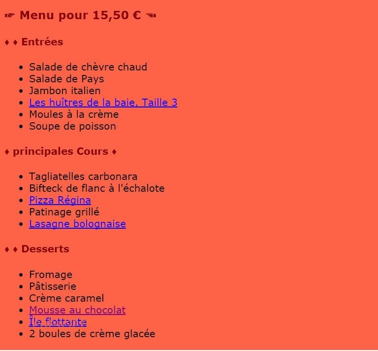 Le Vésuvio — carte page 2