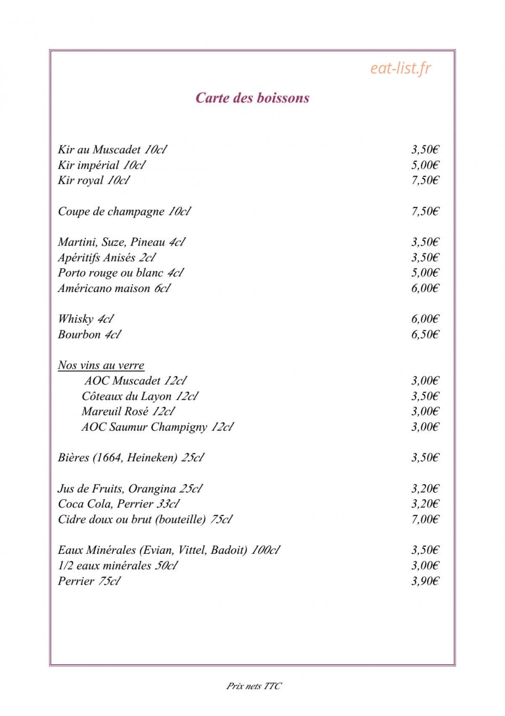 Les sablons — carte page 1