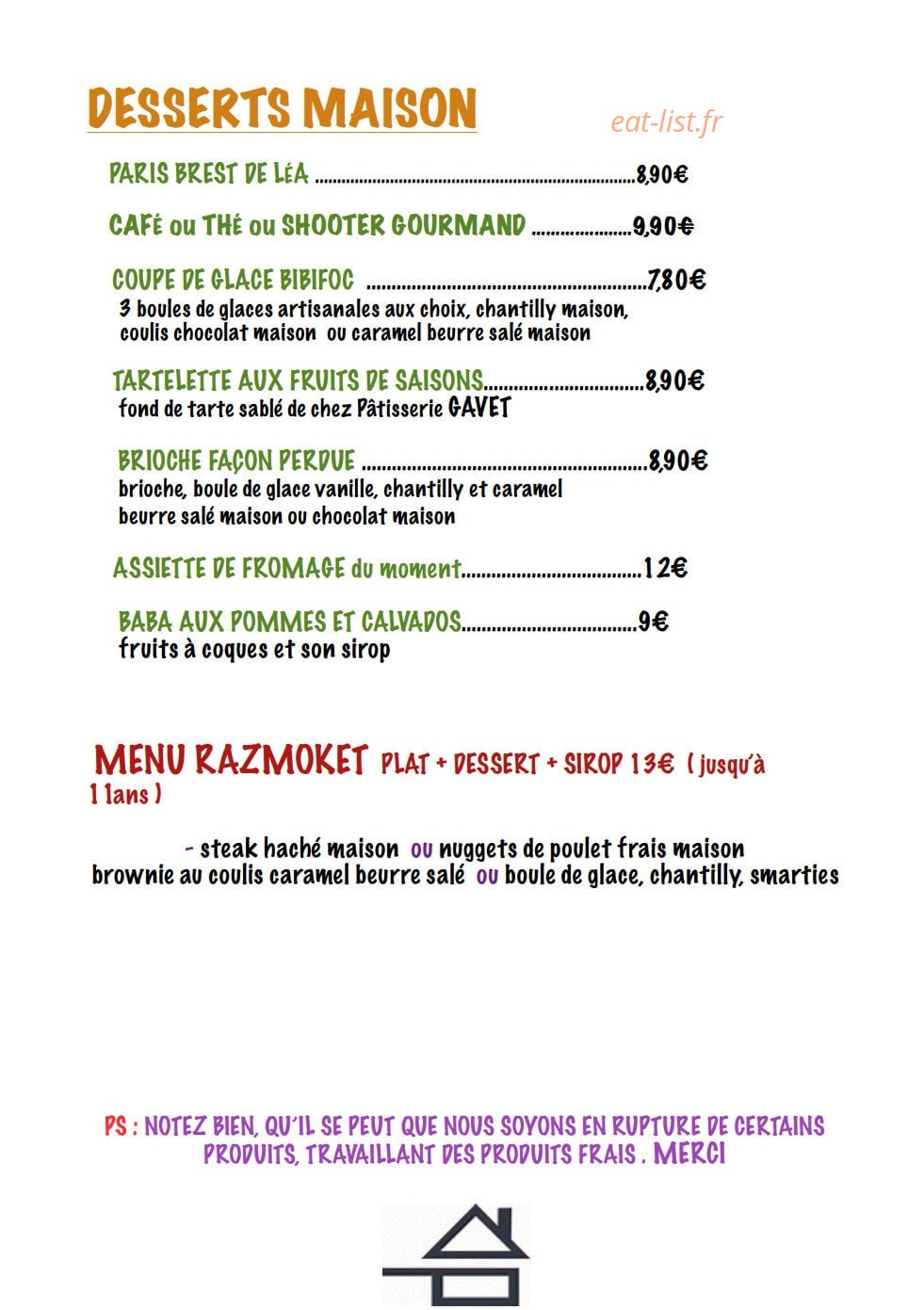 Nos Belles Années — carte page 3