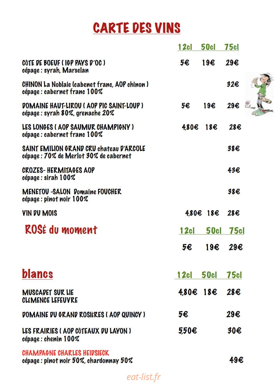 Nos Belles Années — carte page 5