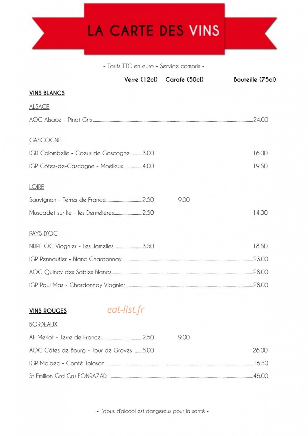 La cuisine de l'entrepôt — carte page 1