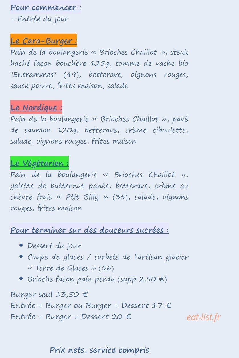 Cara — carte page 2