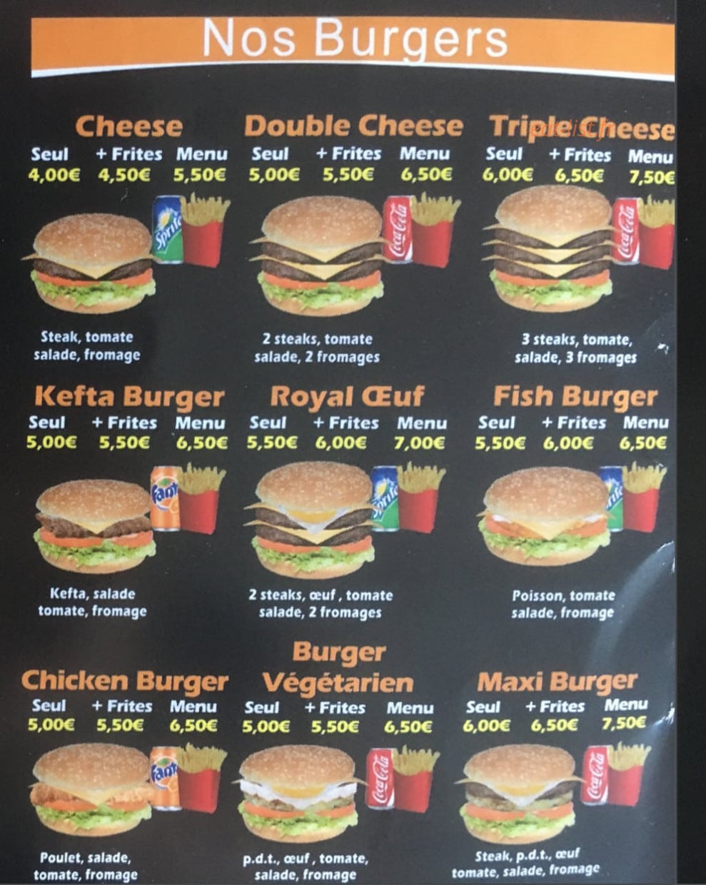 Est Tacos — carte page 3
