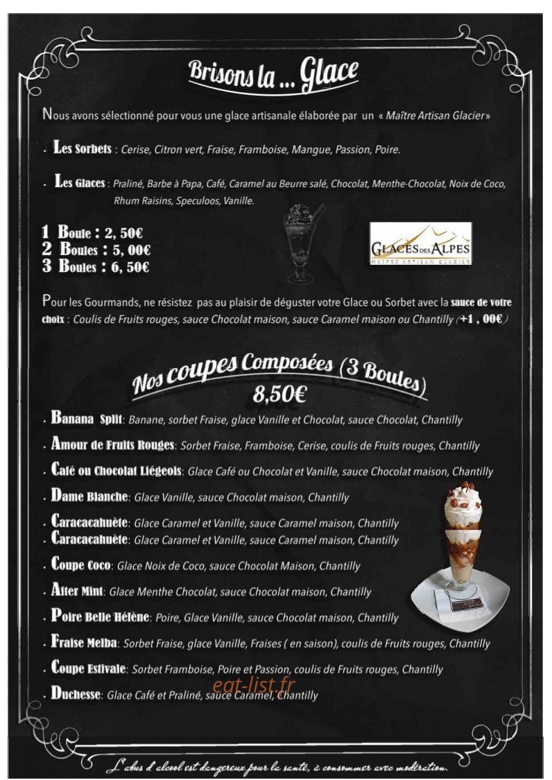 French pub — carte page 9