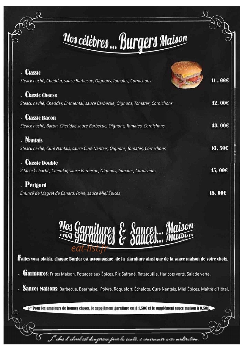 French pub — carte page 4
