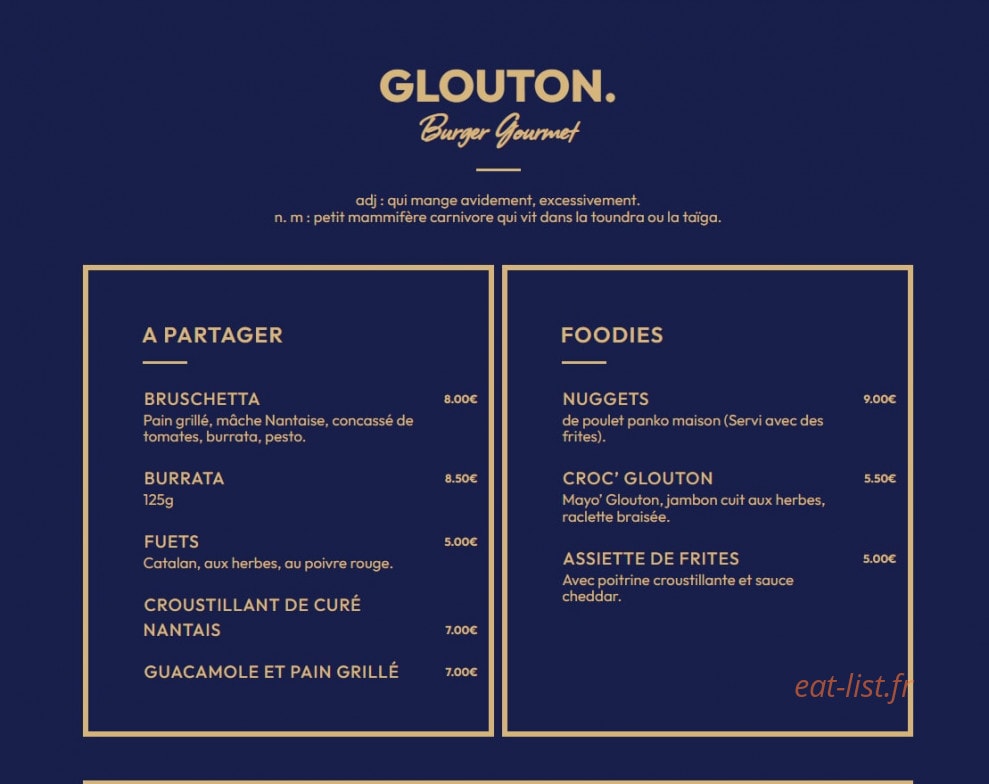 Glouton — carte page 1