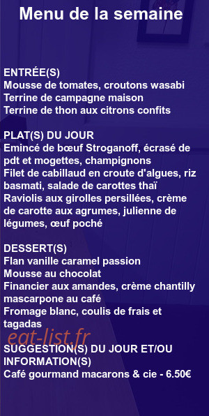 Le Petit Jardin — carte page 1
