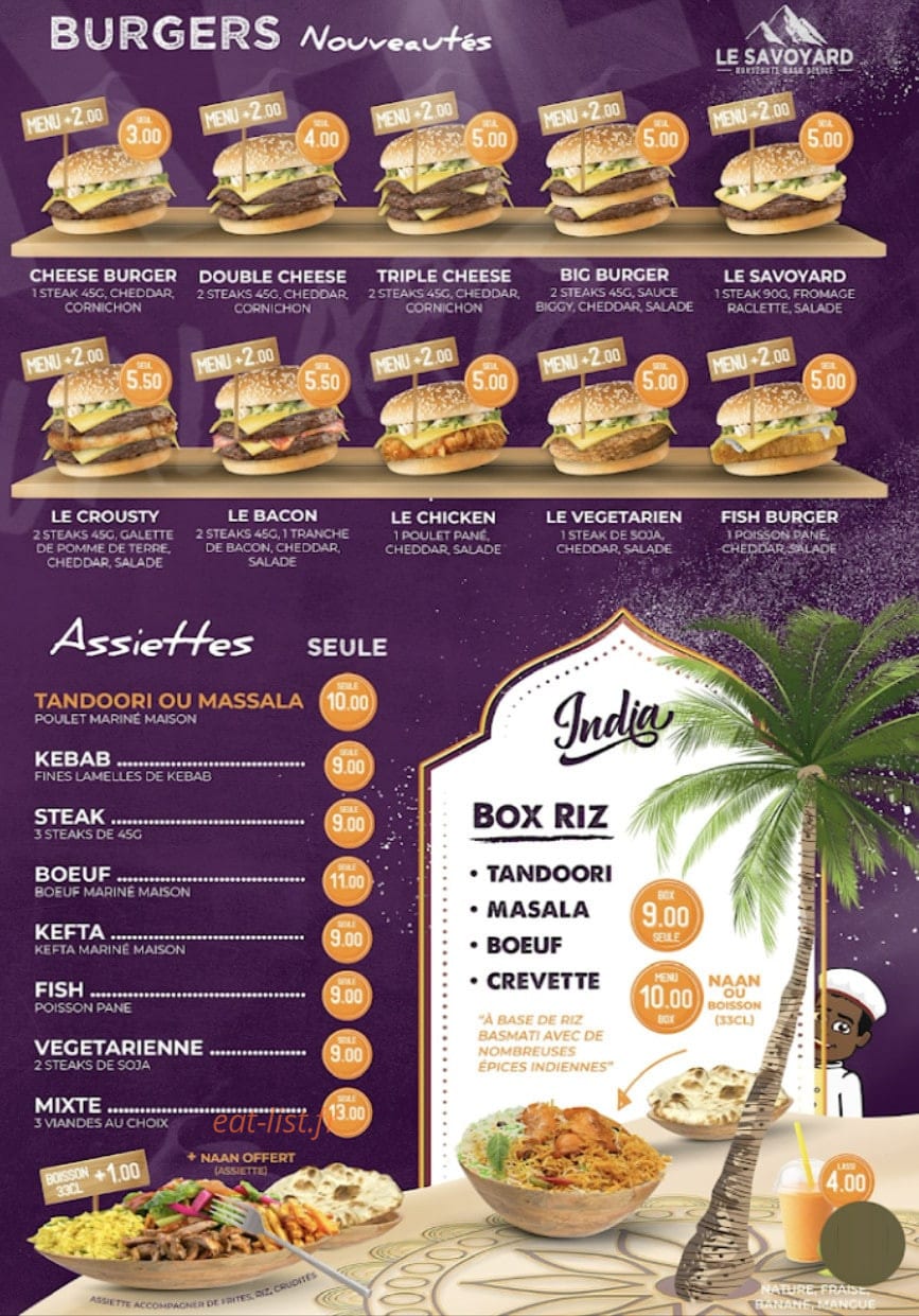 Naan Délice — carte page 3