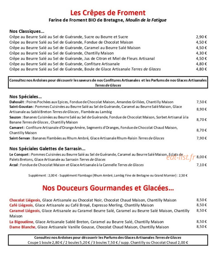 La bigoudène — carte page 3