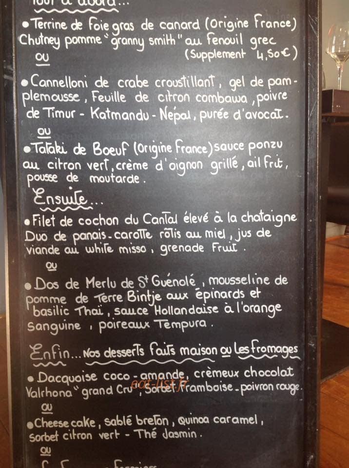 Le bouquet garni — carte page 1