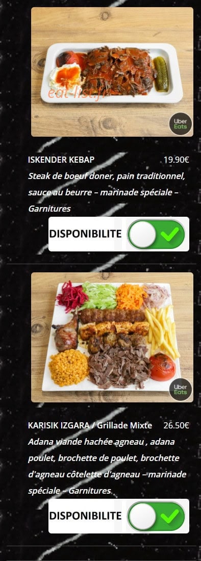 Le Grill du Gesvres — carte page 9