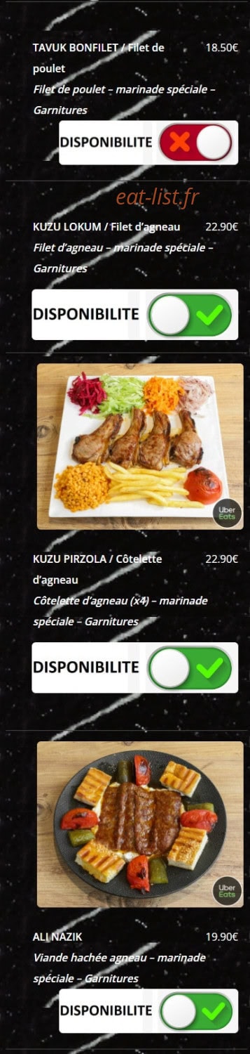 Le Grill du Gesvres — carte page 7