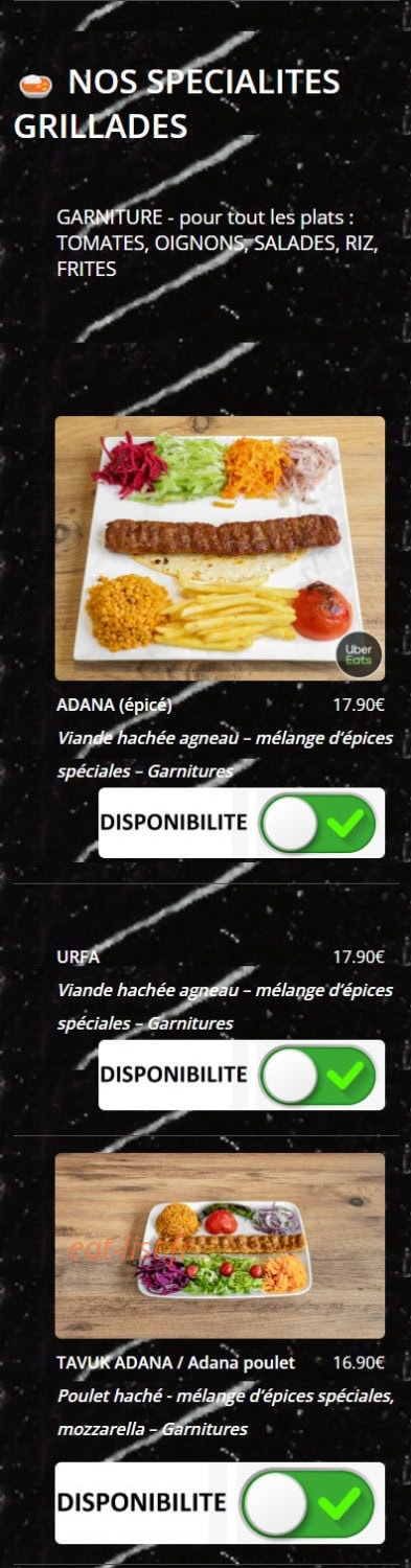 Le Grill du Gesvres — carte page 5