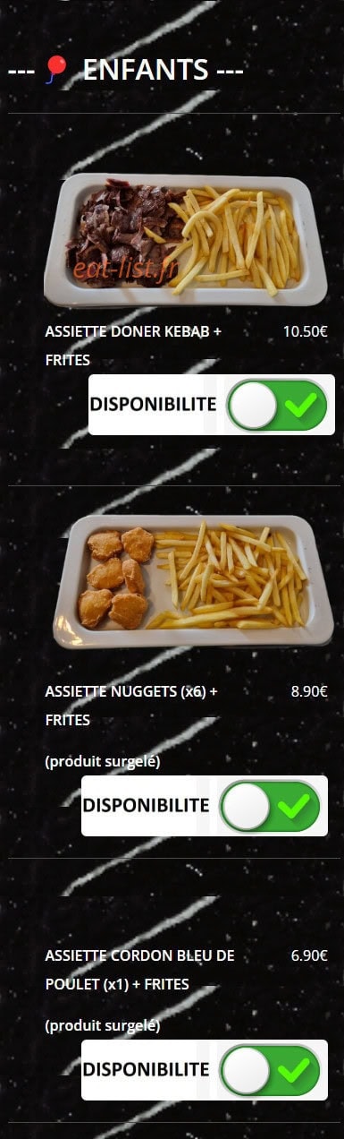 Le Grill du Gesvres — carte page 13