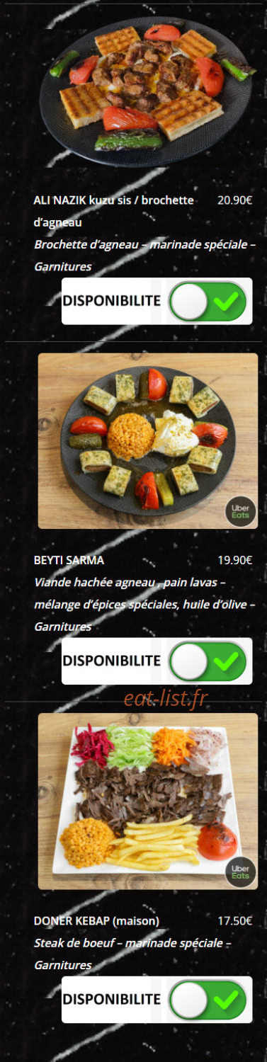 Le Grill du Gesvres — carte page 8