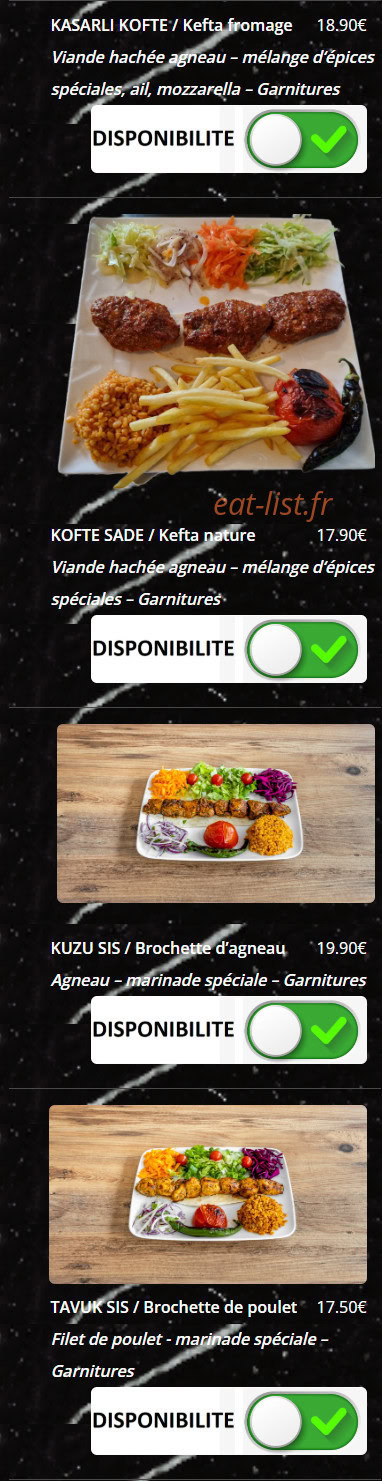 Le Grill du Gesvres — carte page 6
