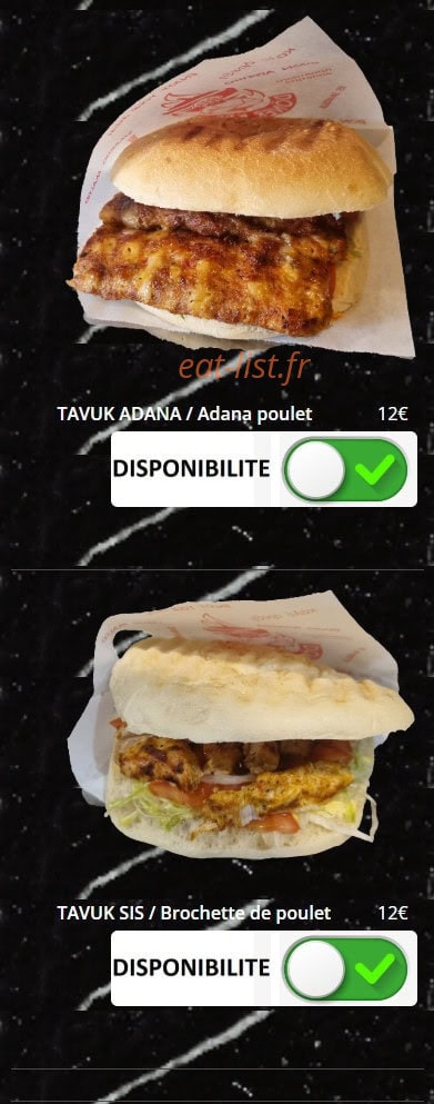 Le Grill du Gesvres — carte page 15