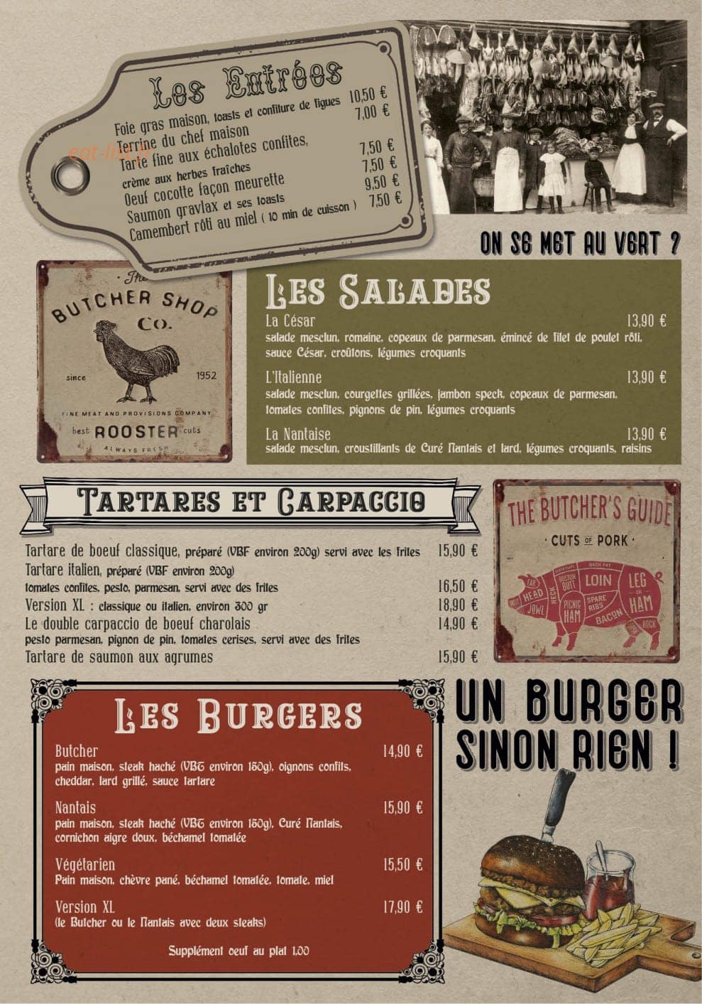 Les Garçons Bouchers — carte page 2