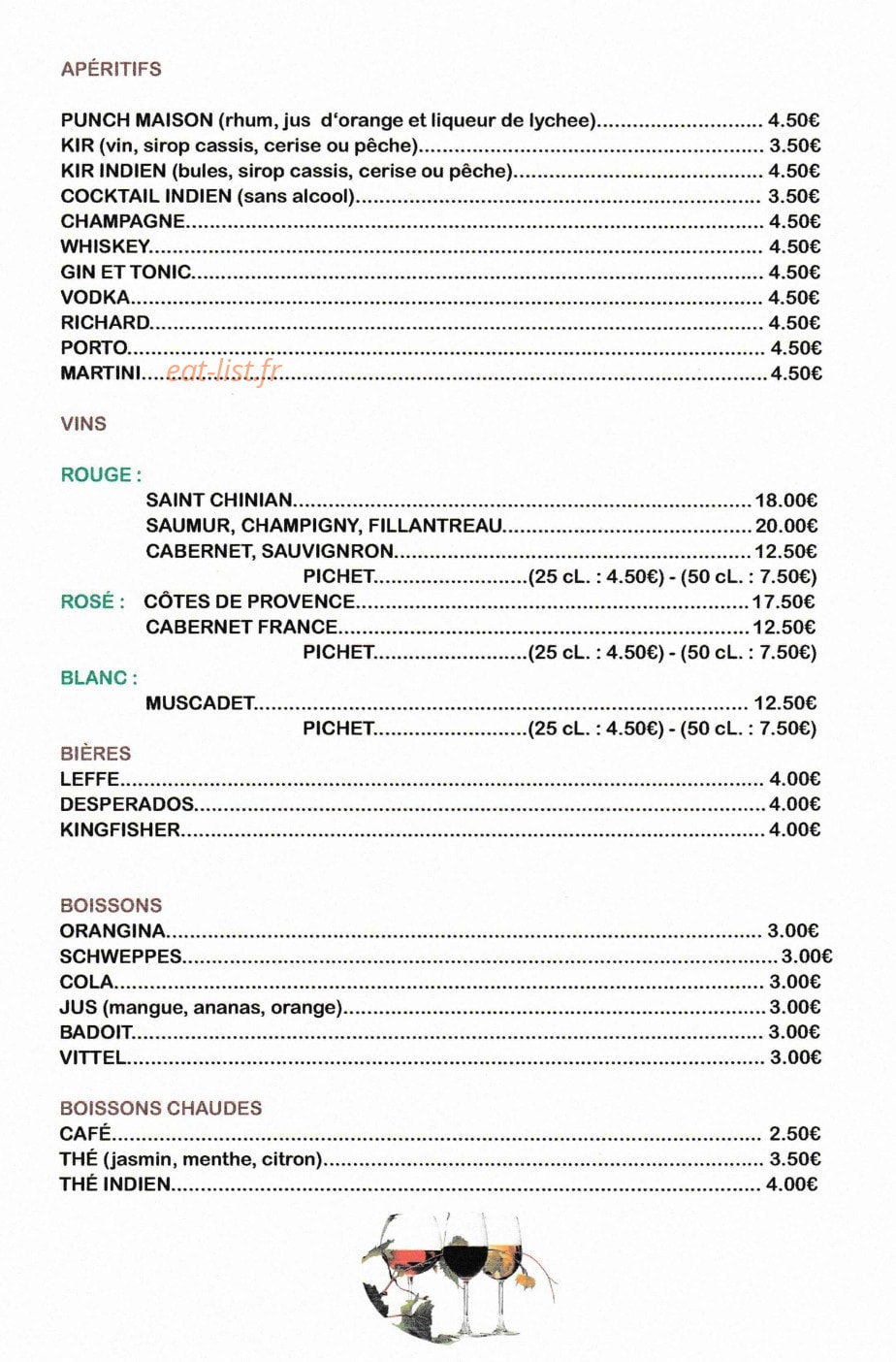 Les Goûts D'Asie — carte page 5