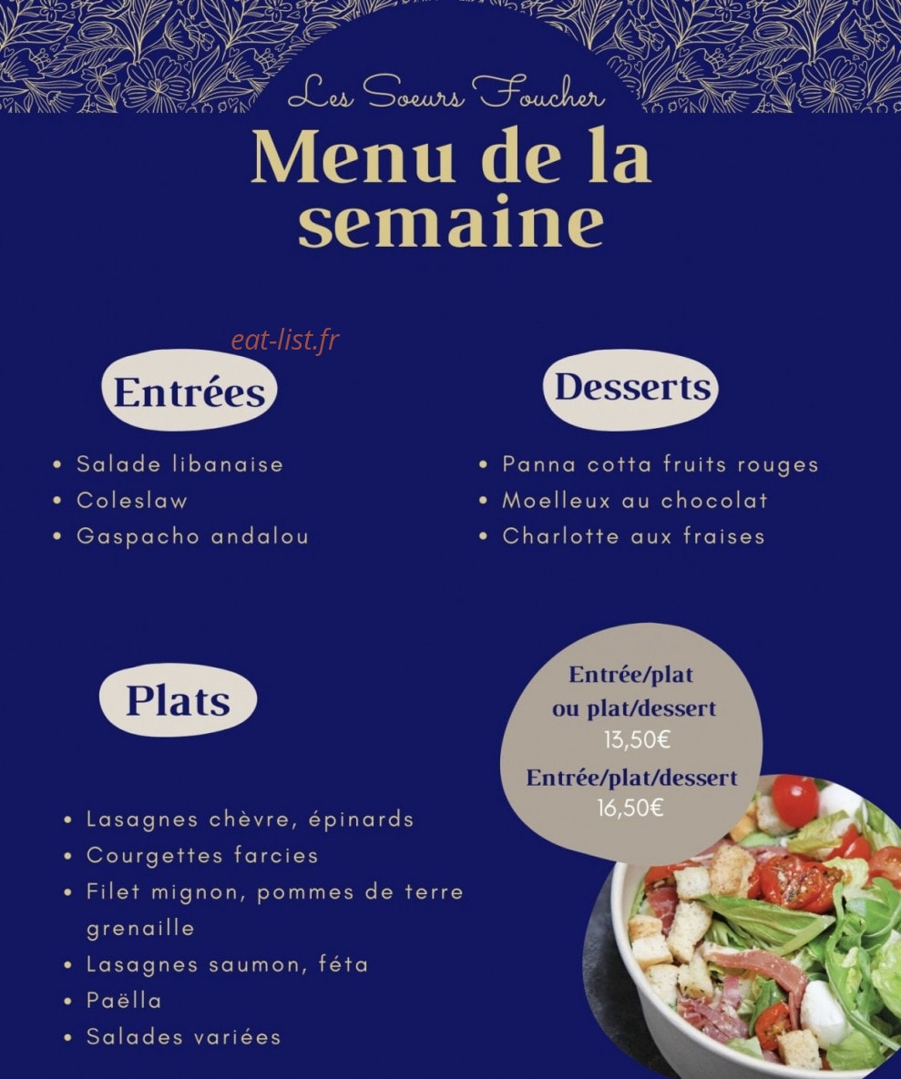 Les soeurs Foucher — carte page 1