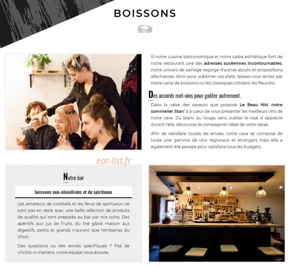 Le Beau Nid — carte page 3