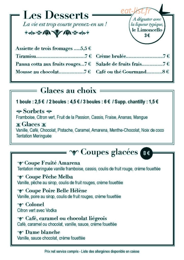 Le Patio — carte page 6