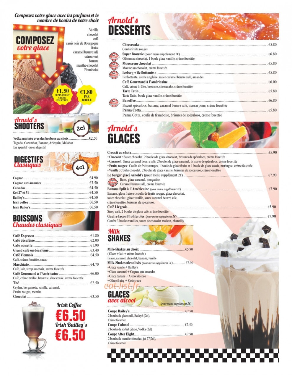 CHEZ Arnold's — carte page 6