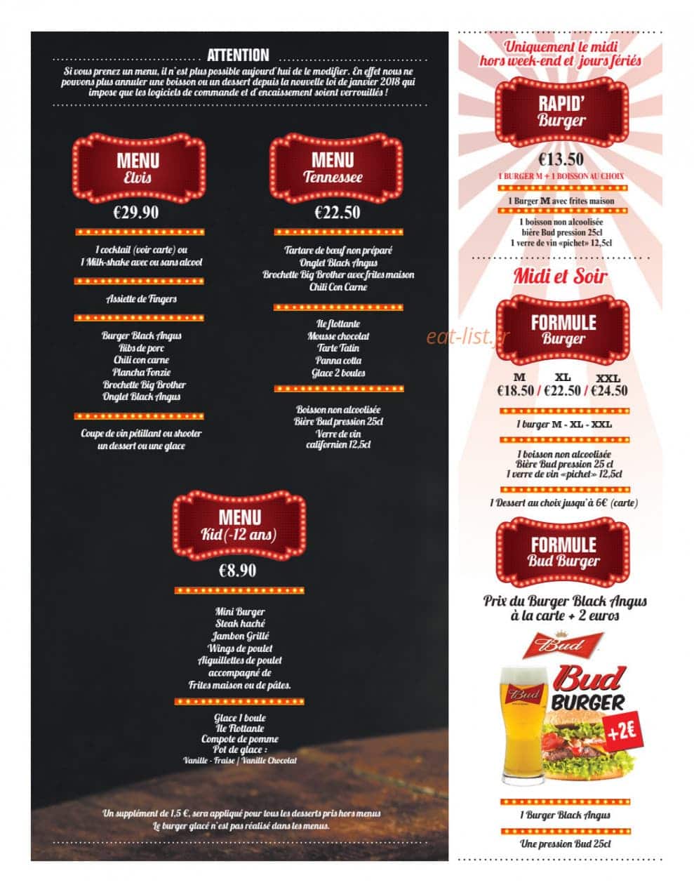 CHEZ Arnold's — carte page 5