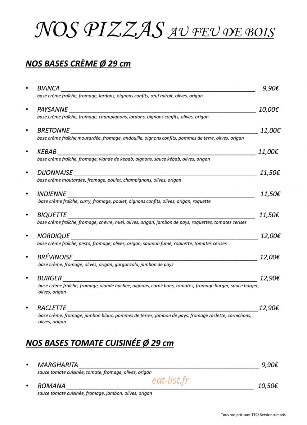 Crêperie Le Rozell — carte page 3