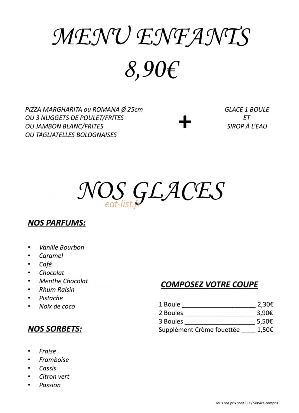 Crêperie Le Rozell — carte page 7