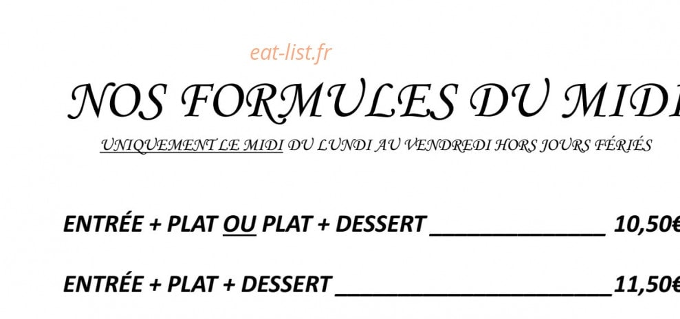 Crêperie Le Rozell — carte page 2