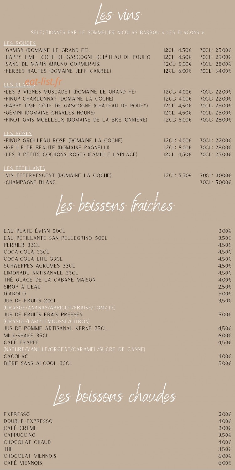 La Cabane des pins — carte page 4