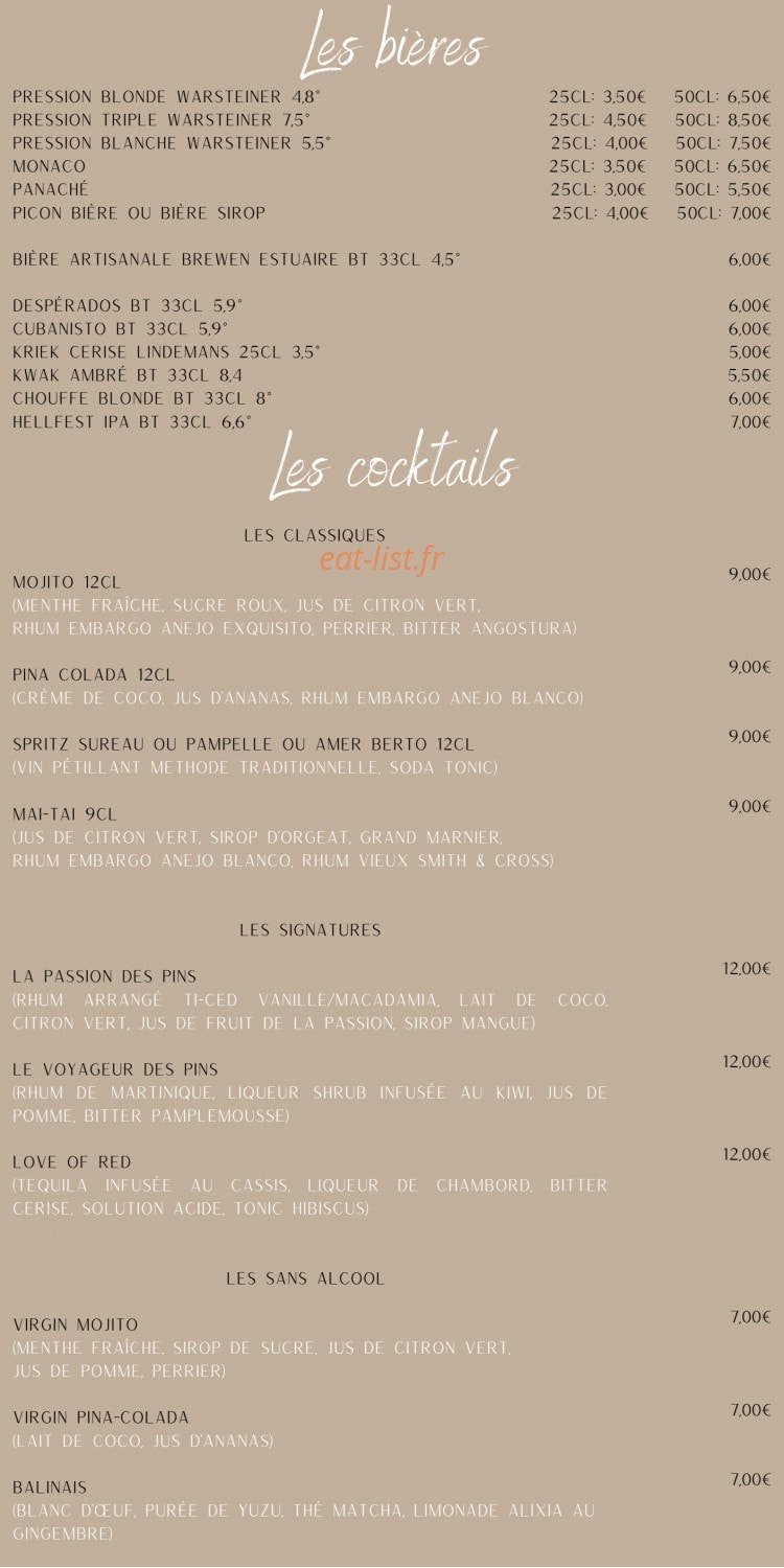 La Cabane des pins — carte page 3