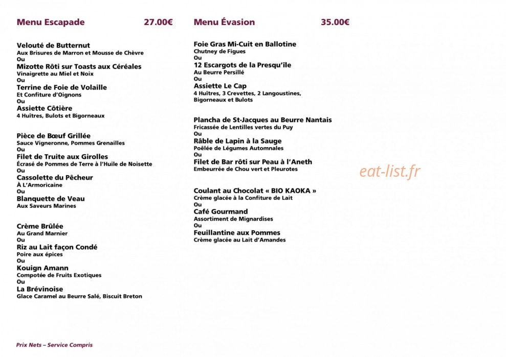 Le cap — carte page 3