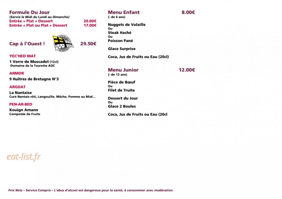 Le cap — carte page 4