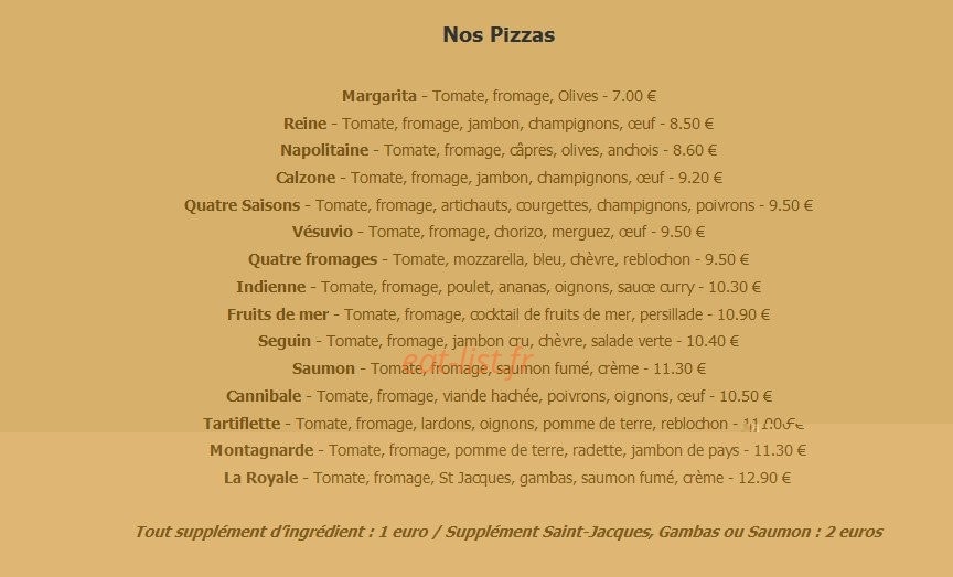 Le florentina — carte page 2