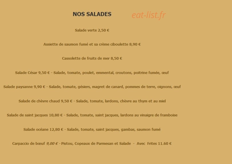 Le florentina — carte page 1