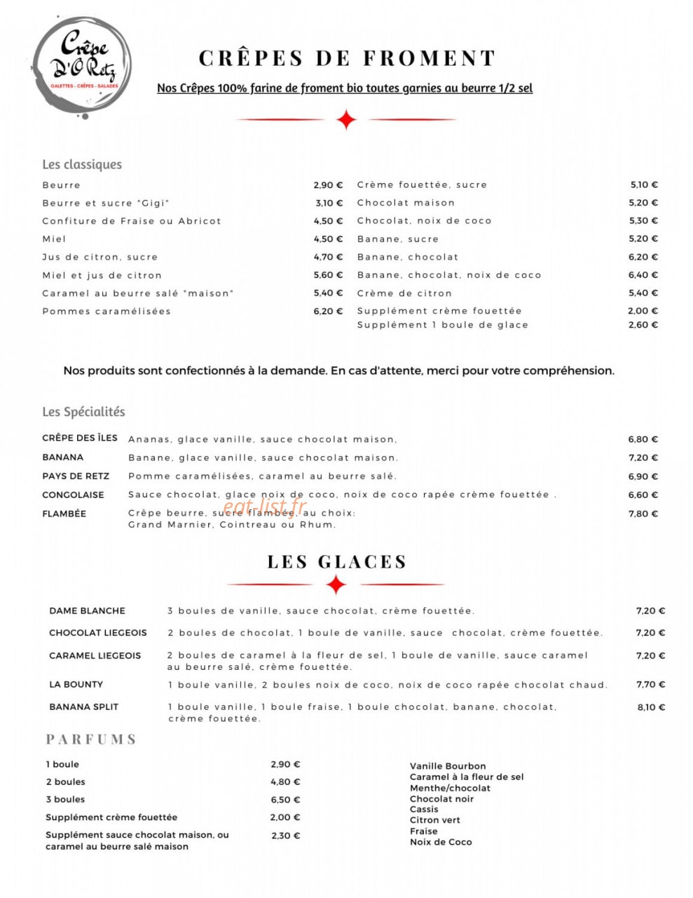 Crêpe D'O Retz — carte page 2